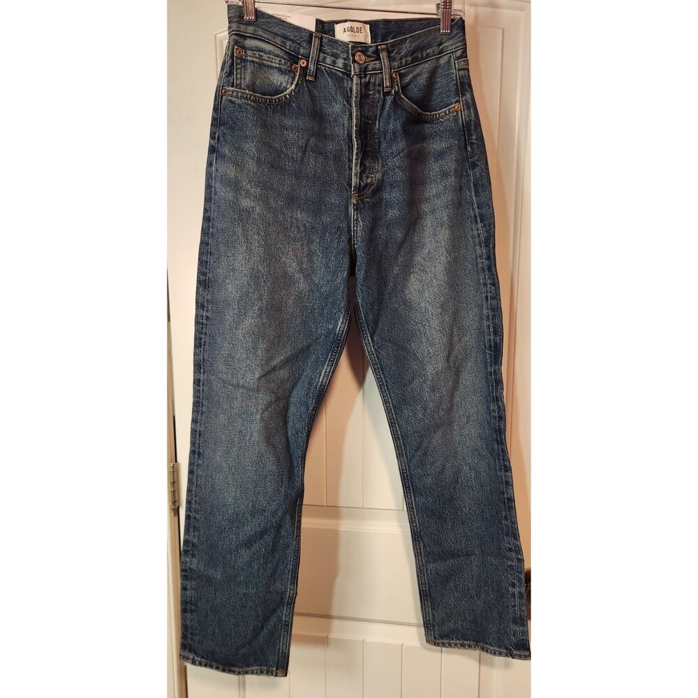 AGOLDE 90’s Mid Rise Loose Fit Size 25 Denim Jeans NWT Recycled Cotton